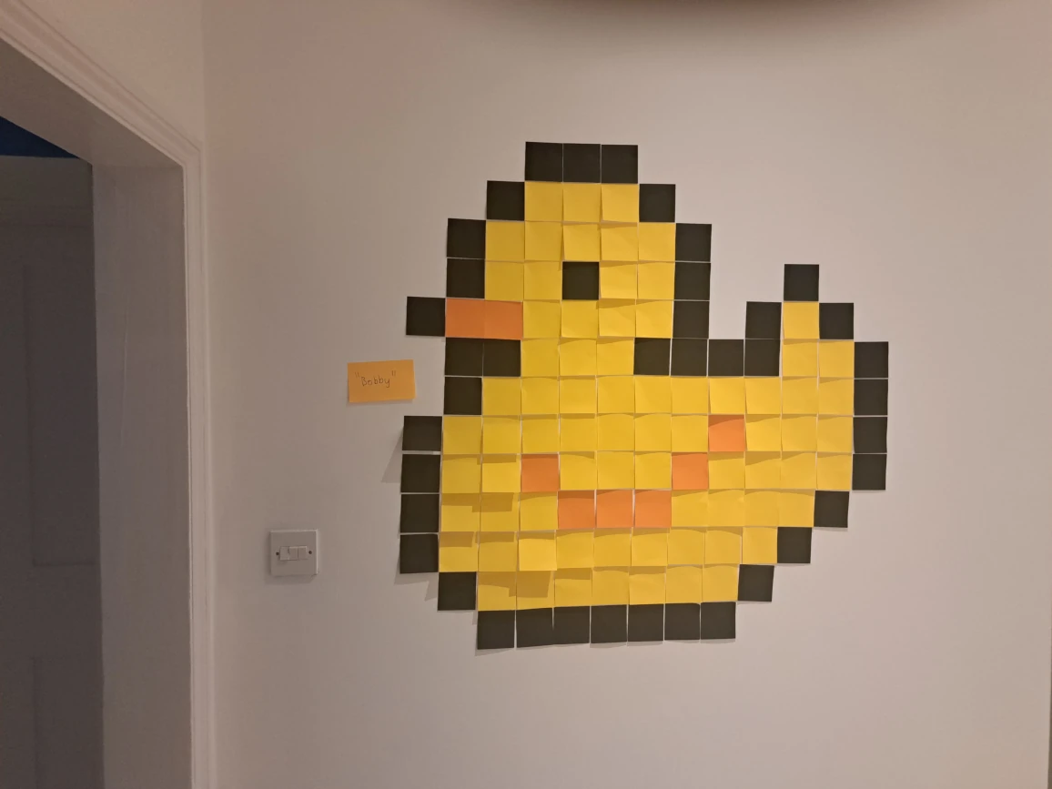 pixel art rubber ducky